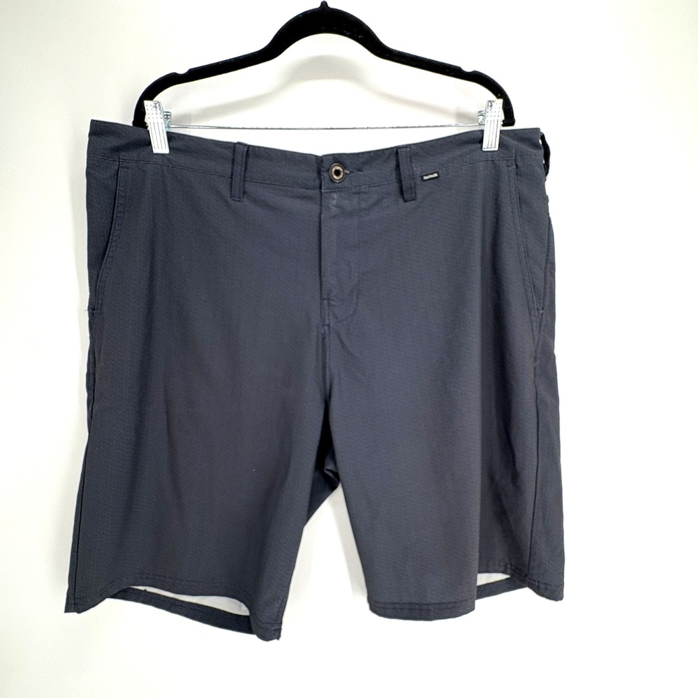 Hurley Shorts Mens 38 Black Walkshorts Lightweight Outdoor Stretch Golf Casual